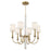 Lloyd 6 Light Aged Brass Chandelier | LLO-486-AG