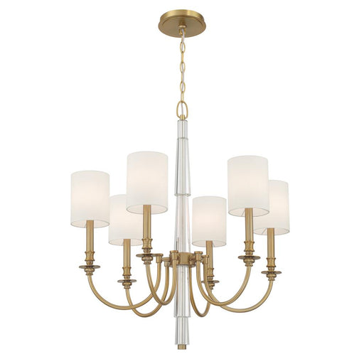 Lloyd 6 Light Aged Brass Chandelier | LLO-486-AG
