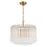Lofton 5 Light Aged Brass Chandelier | LOF-5005-AG