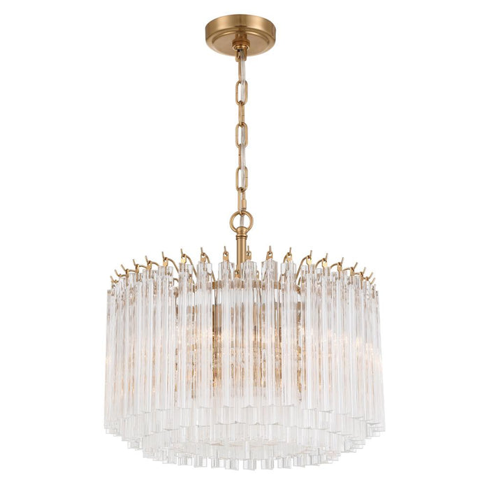 Lofton 5 Light Aged Brass Chandelier | LOF-5005-AG