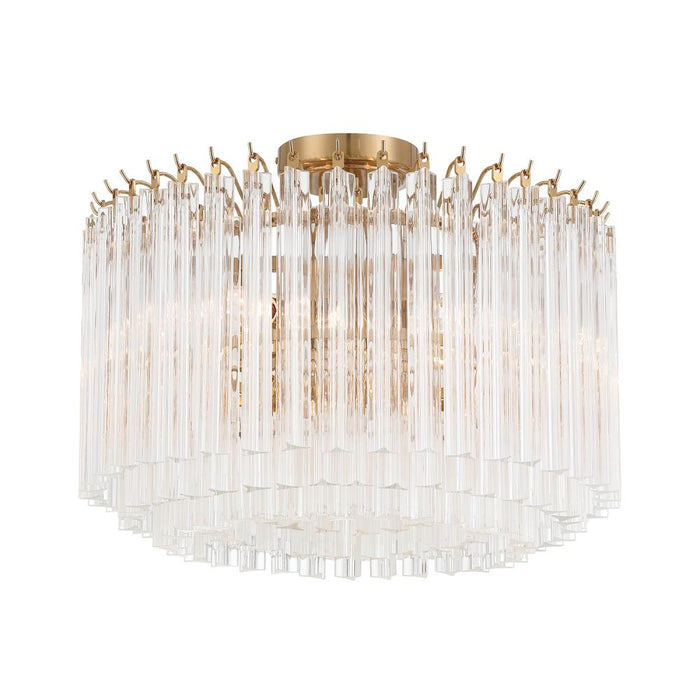 Lofton 5 Light Aged Brass Semi Flush Mount | LOF-5005-AG_CEILING