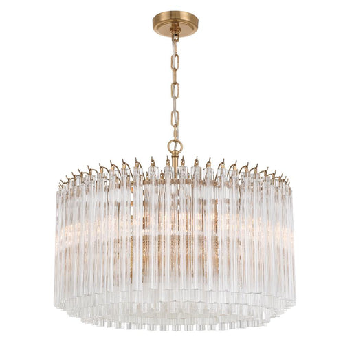 Lofton 7 Light Aged Brass Chandelier | LOF-5007-AG