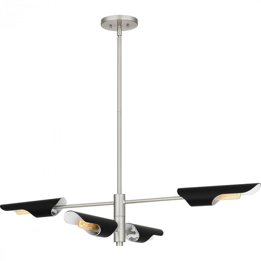 Leoni 4-light Brushed Nickel Island Light | LOI444BN