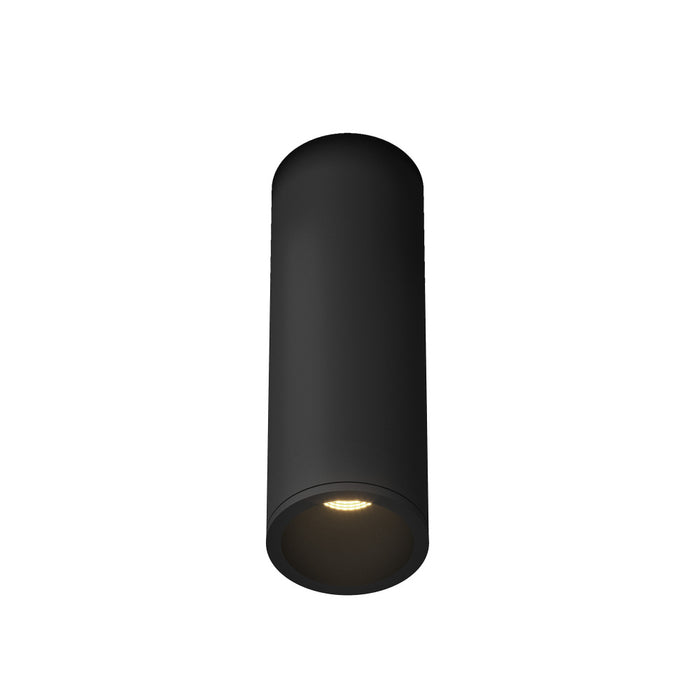 Lorna 7-in (2-in Dia.) 36 Degree Optic Black Led Flush Mount | LD2-FM08W10-3036-BK-UNV-010