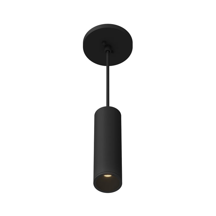 Lorna 8-in (2-in Dia.) 36 Degree Optic Black Led Pendant | LD2-PD08W10-3036-BK-UNV-010