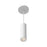 Lorna 8-in (2-in Dia.) 36 Degree Optic White Led Pendant | LD2-PD08W10-3036-WH-UNV-010