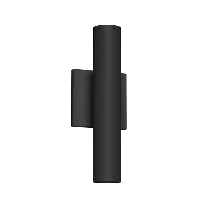 Lorna 12-in (2-in Dia.) 36 Degree Optic Black Led Wall Sconce Up/down Light | LD2-UD12W20-3036-BK-UNV-010