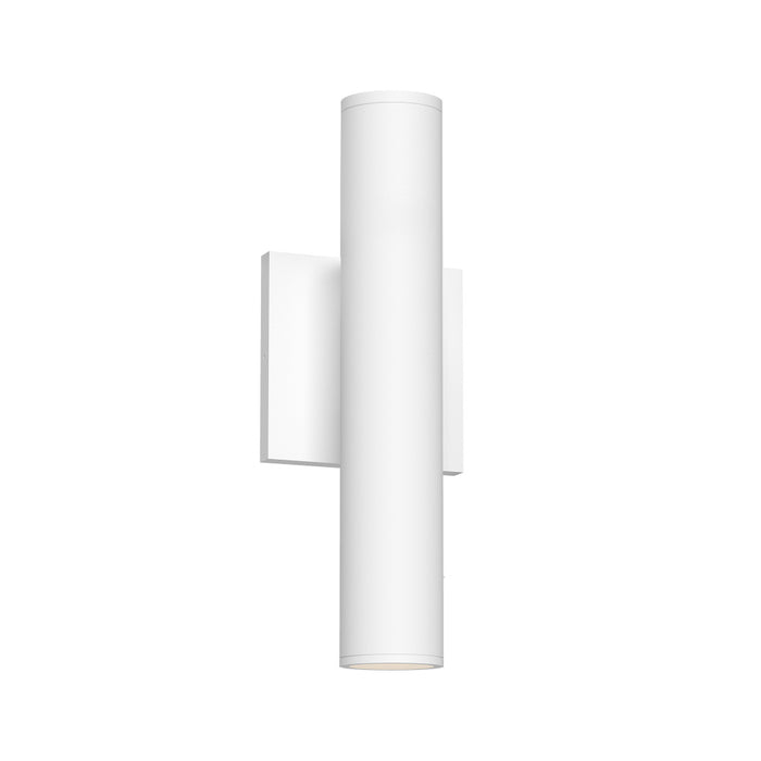 Lorna 12-in (2-in Dia.) 36 Degree Optic White Led Wall Sconce Up/down Light | LD2-UD12W20-3036-WH-UNV-010