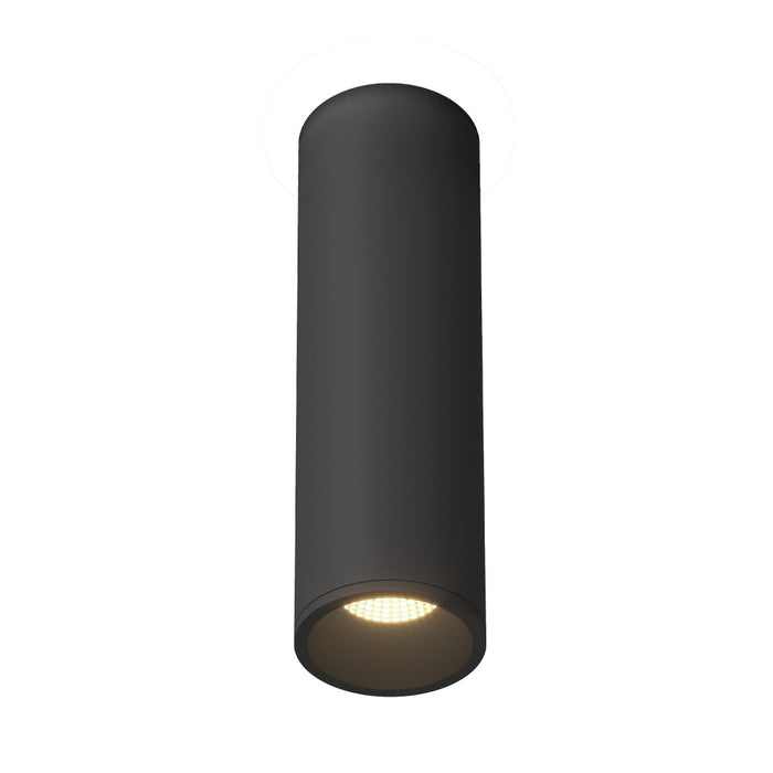 Lorna 11-in (3-in Dia.) 36 Degree Optic Black Led Flush Mount | LD3-FM12W18-3036-BK-UNV-010