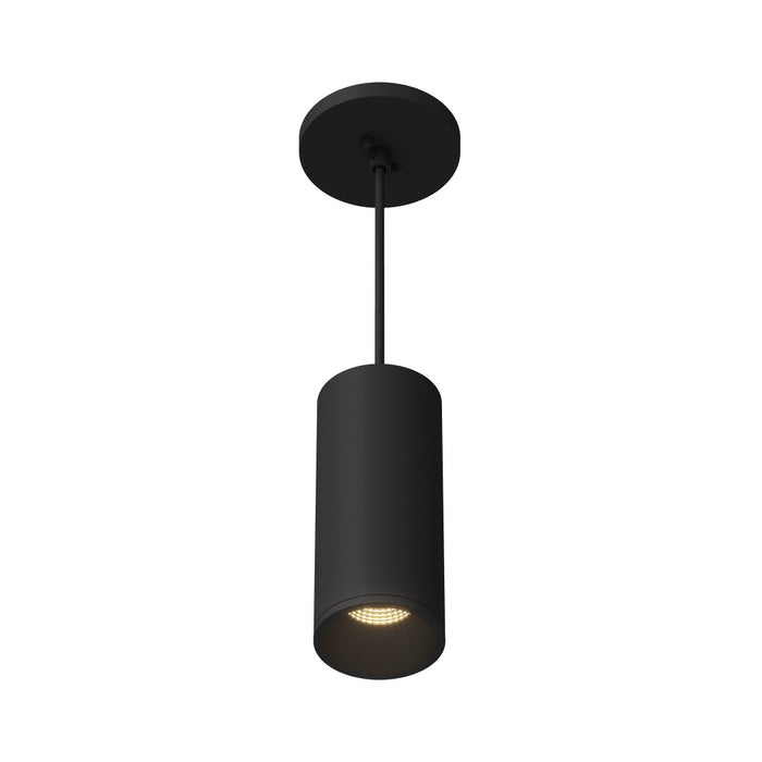 Lorna 8-in (3-in Dia.) 36 Degree Optic Black Led Pendant | LD3-PD08W14-3036-BK-UNV-010
