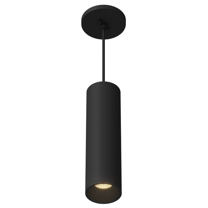 Lorna 12-in (3-in Dia.) 36 Degree Optic Black Led Pendant | LD3-PD12W18-3036-BK-UNV-010