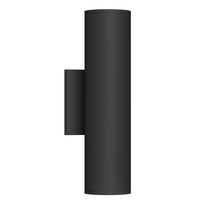 Lorna 12-in (3-in Dia.) 36 Degree Optic Black Led Wall Sconce Up/down Light | LD3-UD12W24-3036-BK-UNV-010
