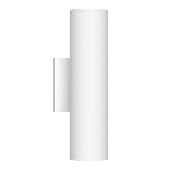 Lorna 12-in (3-in Dia.) 36 Degree Optic White Led Wall Sconce Up/down Light | LD3-UD12W24-3036-WH-UNV-010