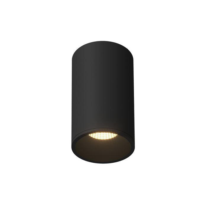 Lorna 8-in (4-in Dia.) 36 Degree Optic Black Led Flush Mount | LD4-FM08W20-3036-BK-UNV-010