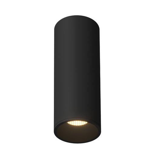 Lorna 12-in (4-in Dia.) 36 Degree Optic Black Led Flush Mount | LD4-FM12W24-3036-BK-UNV-010
