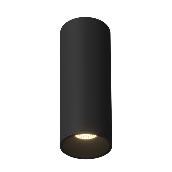Lorna 12-in (4-in Dia.) 36 Degree Optic Black Led Flush Mount | LD4-FM12W24-3036-BK-UNV-010