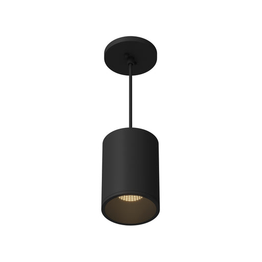 Lorna 6-in (4-in Dia.) 36 Degree Optic Black Led Pendant | LD4-PD06W18-3036-BK-UNV-010