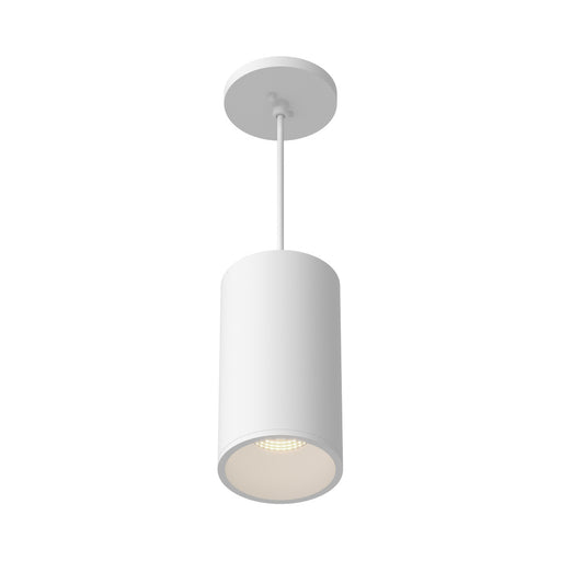 Lorna 8-in (4-in Dia.) 36 Degree Optic White Led Pendant | LD4-PD08W20-3036-WH-UNV-010