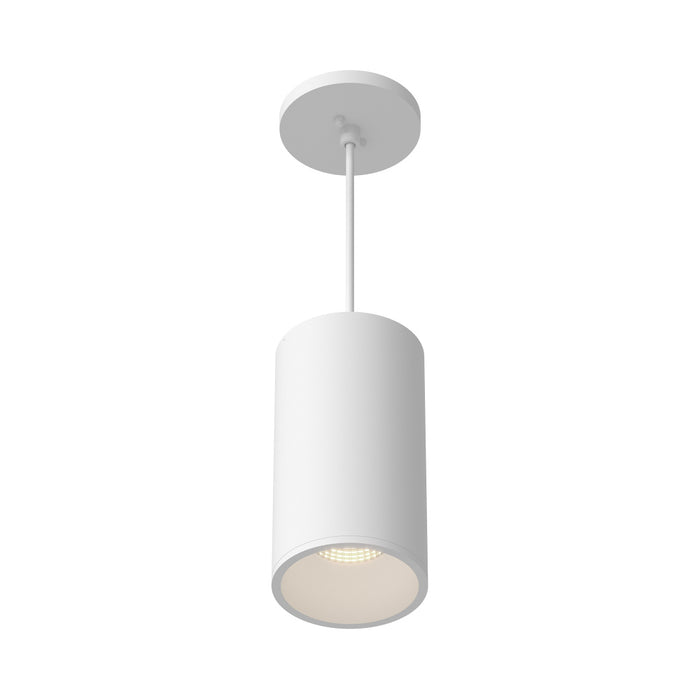 Lorna 8-in (4-in Dia.) 36 Degree Optic White Led Pendant | LD4-PD08W20-3036-WH-UNV-010