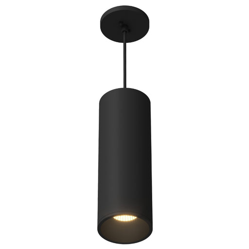 Lorna 13-in (4-in Dia.) 36 Degree Optic Black Led Pendant | LD4-PD12W24-3036-BK-UNV-010