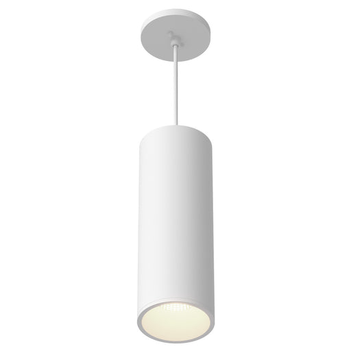 Lorna 13-in (4-in Dia.) 36 Degree Optic White Led Pendant | LD4-PD12W24-3036-WH-UNV-010