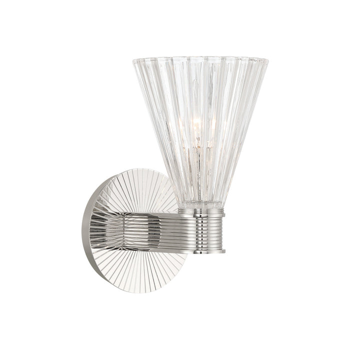 Lotus 5.5'' Polished Nickel Sconce | LOT-701-PN