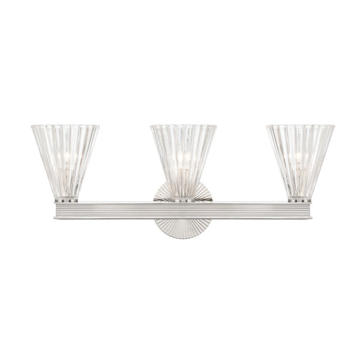 Lotus 23.5'' Polished Nickel Bathroom Vanity | LOT-703-PN