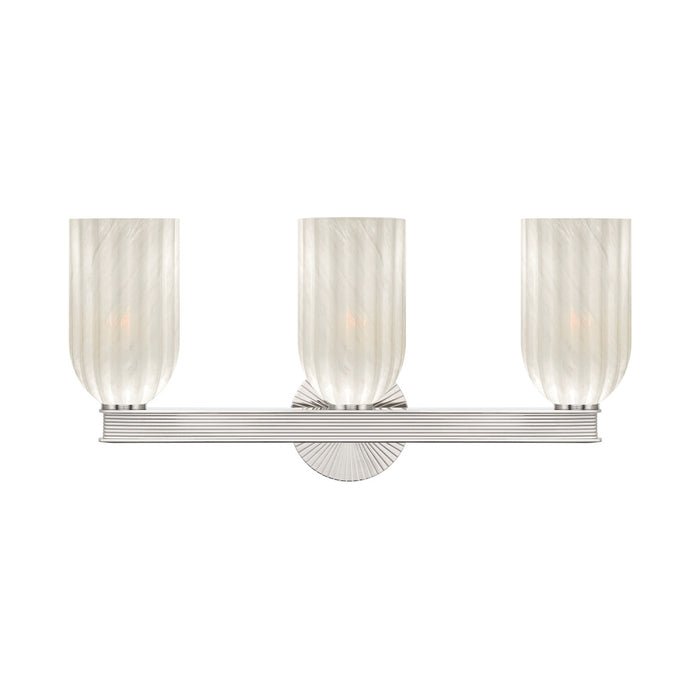 Lotus 22.75'' Polished Nickel Bathroom Vanity | LOT-713-PN