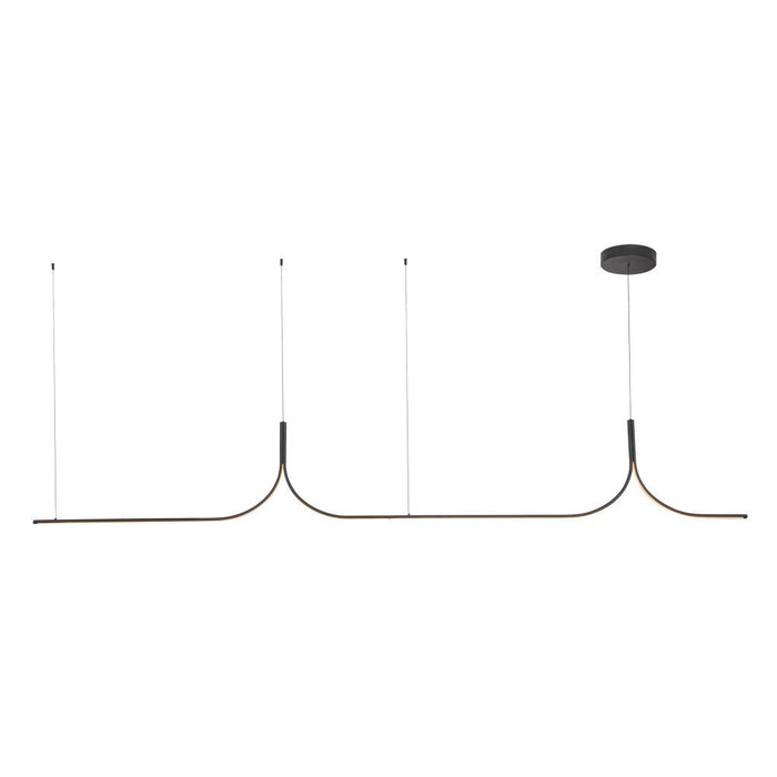 Thread 10-ft Black Led Linear Pendant | LP17910-BK-UNV-010