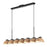 Atlas 42-in Black/peach Socket Linear Pendant | LP57642-BK/PEC