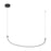 Talis 48-in Black Led Linear Pendant | LP89048-BK-UNV