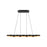 Maestro 38-in Black/gold Led Linear Pendant | LP90838-BK/GD-UNV