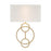 Laurel 2 Light Vibrant Gold Sconce | LRL-992-VG-WH