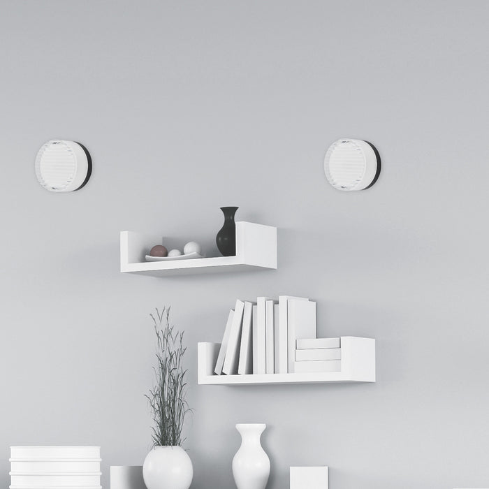 15w Wall Sconce, Mb W/ Clr & Fr Acrylic Diffuser | LUC-615LEDW-MB