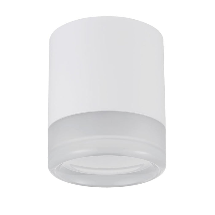 15w Flush Mount, Mw W/ Clr & Fr Acrylic Diffuser | LUC-715LEDFH-MW