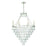 Crystorama Lucille 8 Light Antique Silver Chandelier