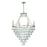 Lucille 8 Light Antique Silver Chandelier | LUC-A9068-SA