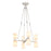 Alora Lucian 22-in Polished Nickel/Alabaster 8 Lights Chandeliers