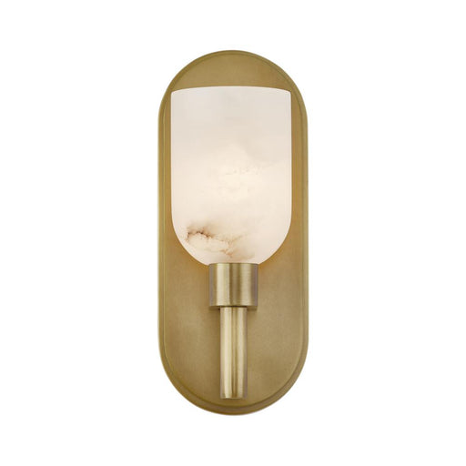 Lucian 9-in Vintage Brass/alabaster 1 Light Wall/vanity | WV338101VBAR