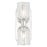 Alora Lucian 11-in Clear Crystal/Polished Nickel 2 Lights Wall/Vanity