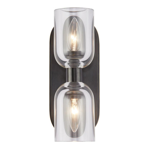 Alora Lucian 11-in Clear Crystal/Urban Bronze 2 Lights Wall/Vanity