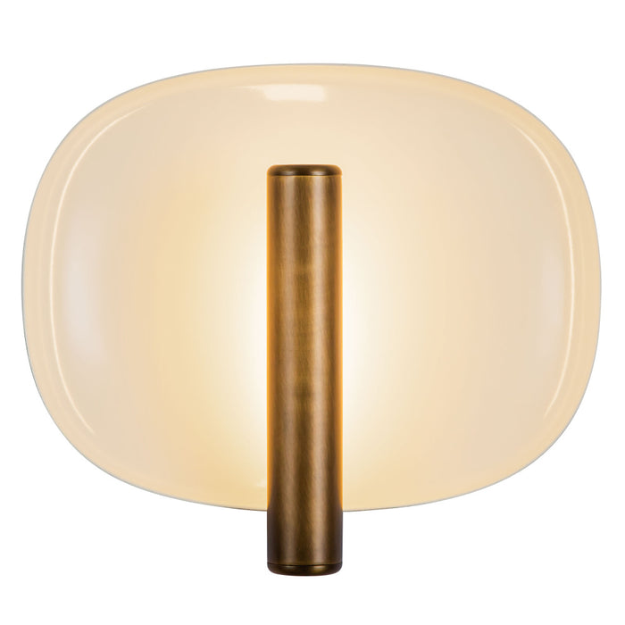 Lustre 9-in White Dimmable Led Wall Sconce | WS20809-PW/VB