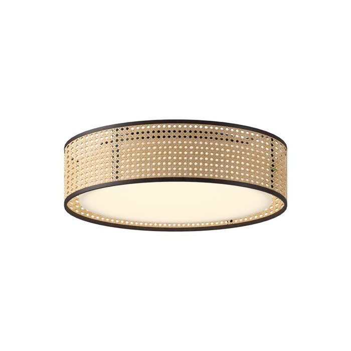 Lyla 16-in Rattan Led Flush Mount | FM479016RB-5CCT