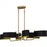 Madden 6-light Aged Brass Linear Chandelier | MAD641AB