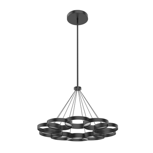Maestro 33-in Black Led Chandeliers | CH90833-BK