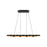 Maestro 38-in Black/gold Led Linear Pendant | LP90838-BK/GD
