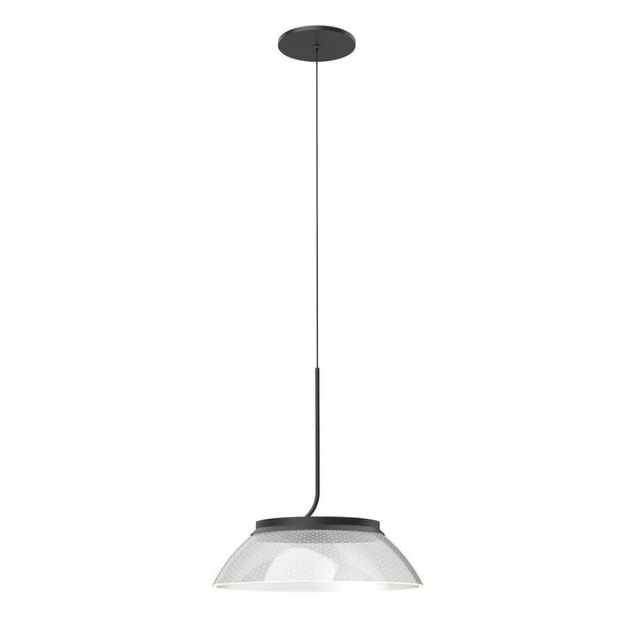 Kuzco Lighting Inc Magellan 12-in Black/Clear Acrylic Light Guide LED Pendant