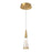 Kuzco Lighting Inc Malabar 3-in Brushed Gold LED Pendant