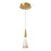 Malabar 3-in Brushed Gold Led Pendant | 402401BG-LED