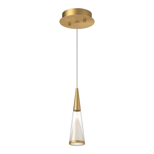 Malabar 3-in Brushed Gold Led Pendant | 402401BG-LED